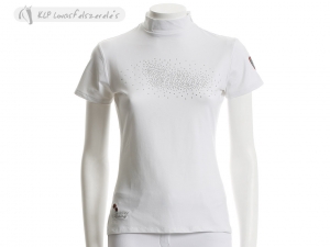 Tattini Ladies Show Top W/ Tattini Written In Rhinestones