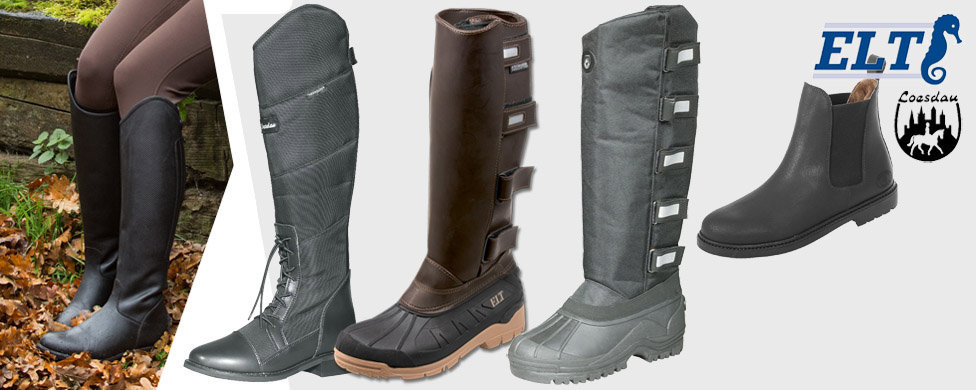 synthetic riding boots