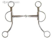 Ss Brad Rens Snaffle Bit Copper Inlay, 7 Cheek