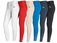 Pantalon De Echitatie Dama Daslo All Season Cu Platca Antiderapanta De Silicon La Genunchi, Material Bumbac 300 G Strech