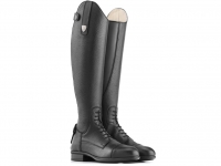 Tattini Breton Close Contact Laced Grained Leather High Shin Long Riding Tall Boots