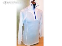 Cotton Race Shirt With High Neck, Long Sleeves