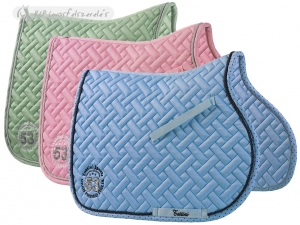 Tattini Saddle Pad With Polka Dot Ribbon