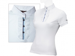 Tattini Ladies Show Shirt With Laced Rouches