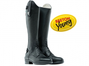 Tattini Breton Young Close Contact Laced Long Riding Tall Boots