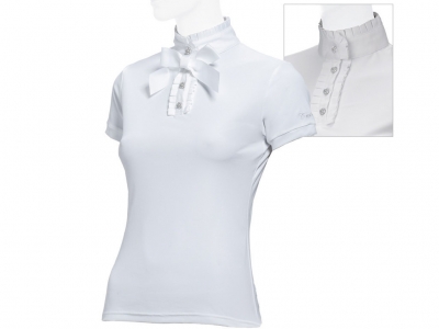 Tattini Ladies Show Shirt With Removable Bow