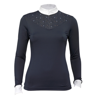 Woman Tattini Competition Shirt With Crystal Pavé Woman Tattini Competition Shirt With Crystal Pavé