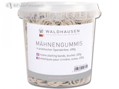 Mane Plaiting Bands In Bucket, Black (400G)