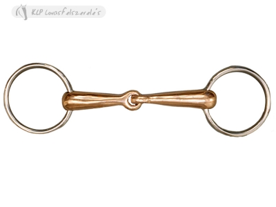 Ring Snaffle Bit Copper Stainless Steel