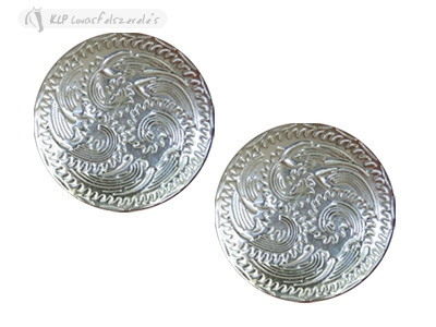 Silver Round Concho