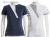 Tattini Ladies Short Sleeved Stock Shirt With Diagonal Contrasting Insert
