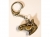 Antiqued Keychain With Horse Head