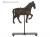 Decorative Horse Meatel Foot Stand 25 Cm