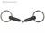Ss Pessoa Ring Snaffle Bit W/ Rubber Joint.mouth M
