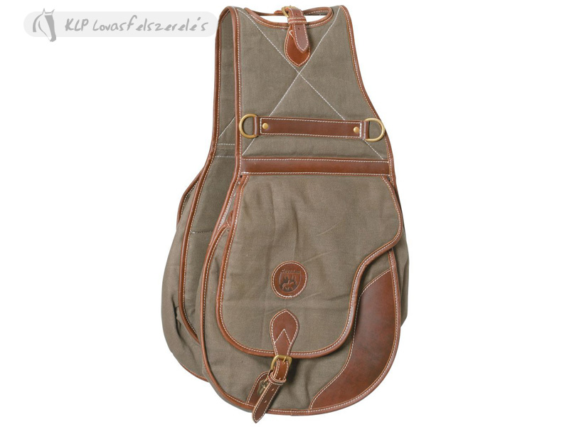 Canvas Saddle Bag Wth 2 Pouches