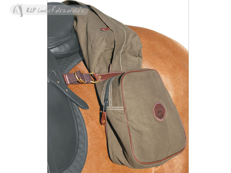 Canvas Saddle Bag With 3 Pouches