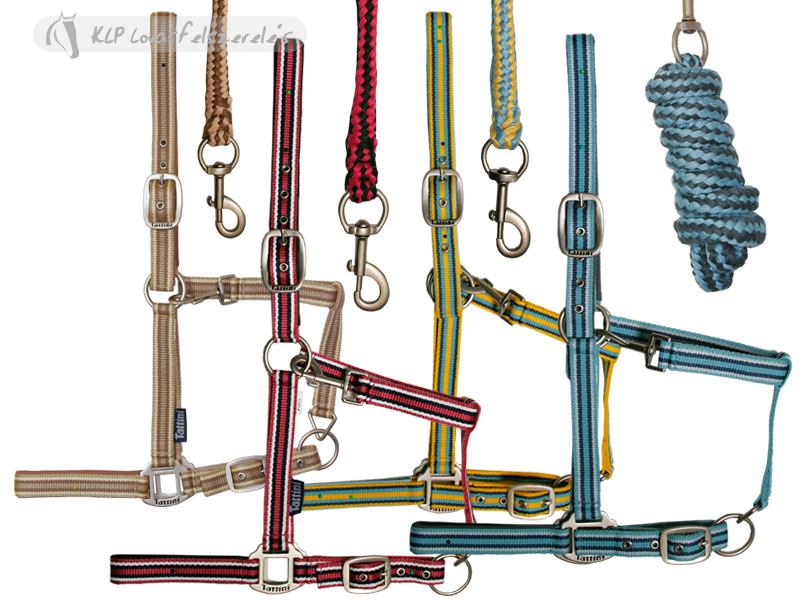 Kötőfék Csíkos+Vezetőszár Tattini