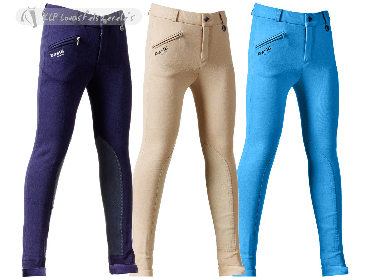 Daslö Children Jodhpurs Breeches With Suede Knee Patch