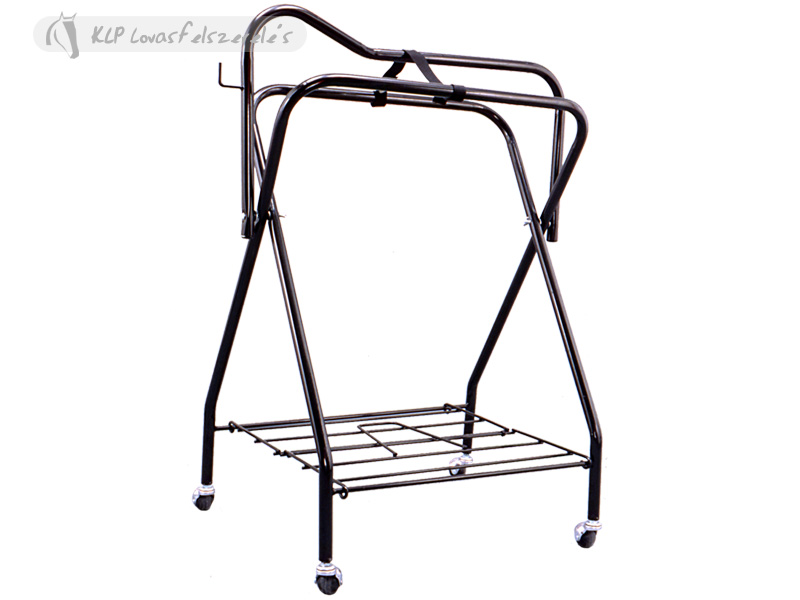 Folding Saddle Display Stand 4 Wheels