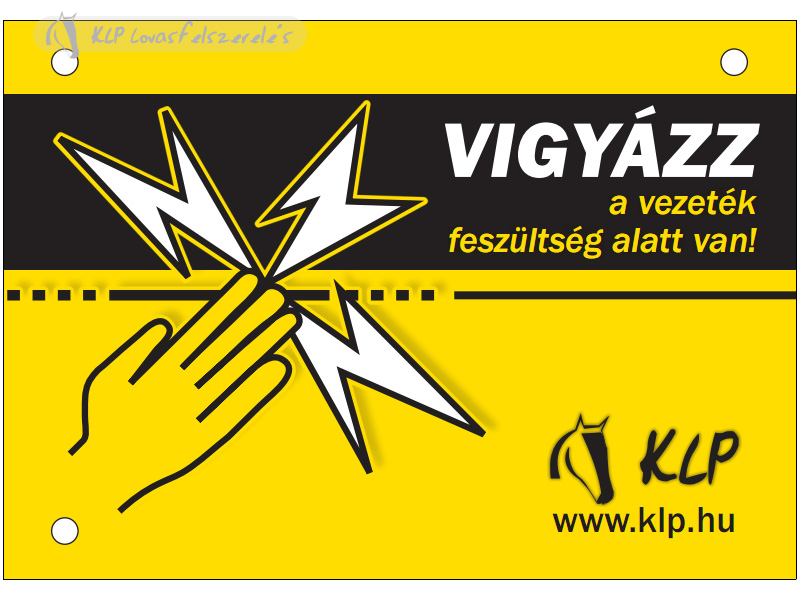 Villanypásztor Jelzőtábla Klp
