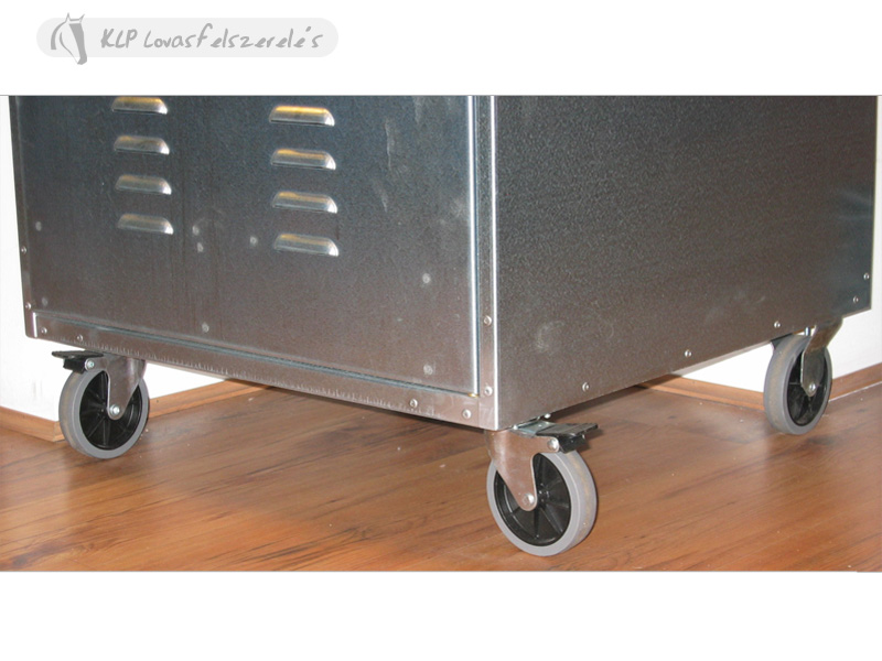 Metal Saddle Box For Two Saddle With Wheels Tattini Riding