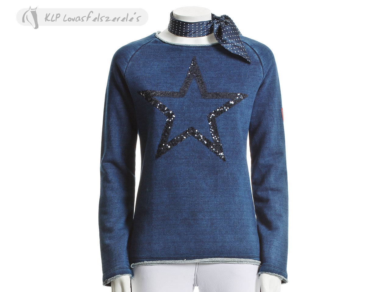 Tattini Ladies Glitter Starred Sweatshirt