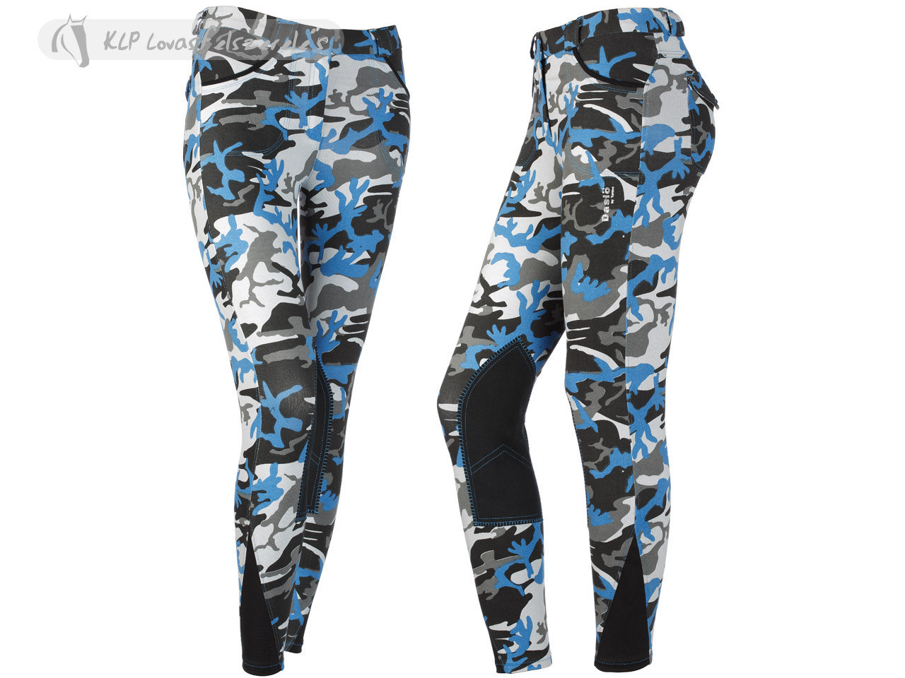 Daslö Camouflage Lighweight Ladies Breeches With Suede Knee Patch