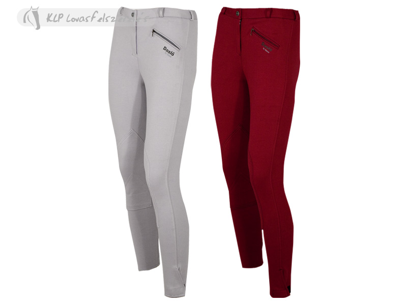 Daslö Ladies Breeches With Suede Knee Patch Grey