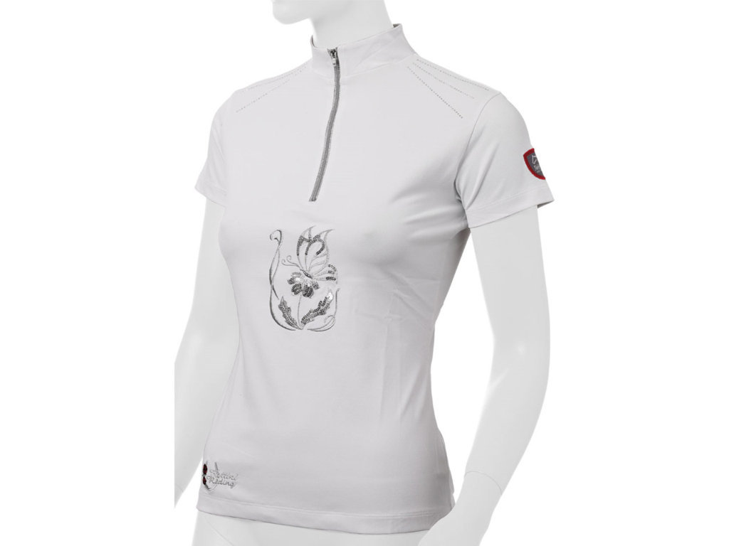 Tattini Ladies Short Sleeved Stock Shirt With Flower