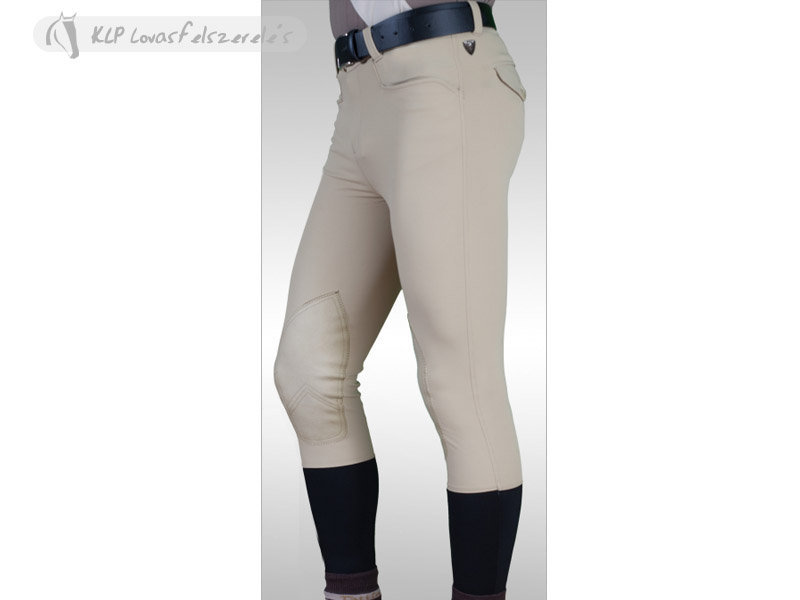 Tattini Men Breeches Acero With Suede Knee Patch
