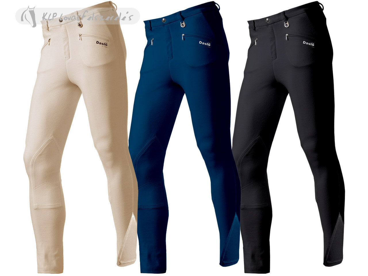 Daslö Men Breeches Close-Fitting With Knee Patch