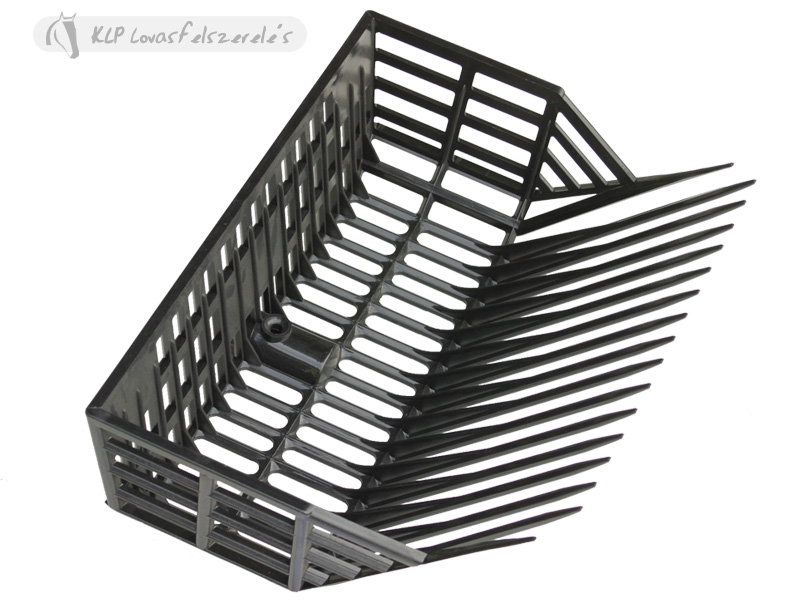 Plastic Chipfork With Rack, Damaged