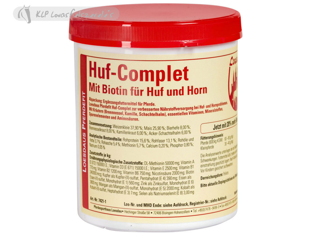 Loesdaus Pferdefit Huf-Complet With Biotin (3 Kg)