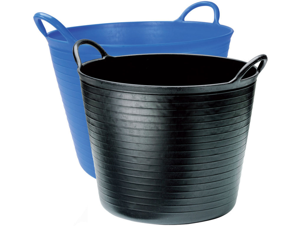 Galeata Hranitor Cu Doua Manere 25 L, Negru