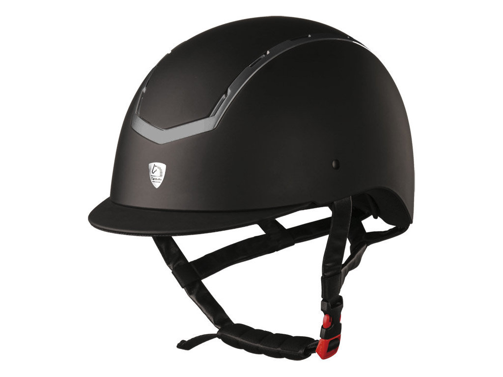 Tattini Rubber Coated Riding Cap With Shiny Inserts Tattini Riding