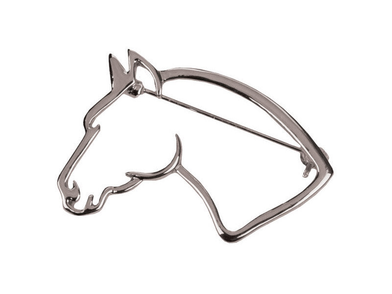 Brooch With Stylized Horse Design