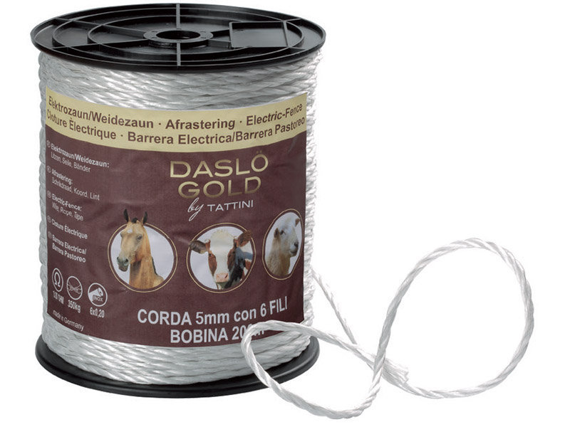Coarda Daslo Extra 300Kg/200M 5 Mm Pentru Gard Electric