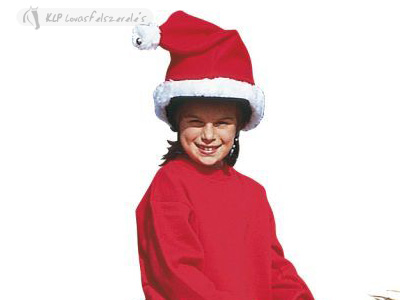 Christmas Hood Over Cap