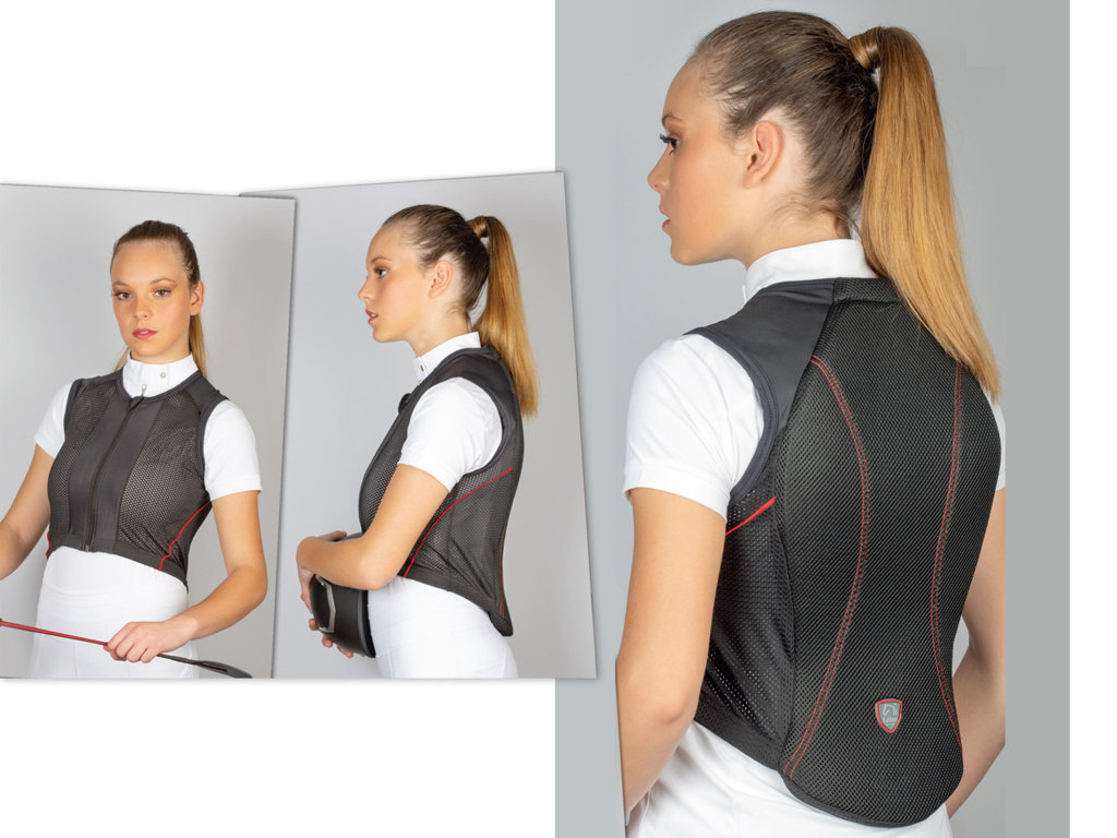 Adult Large Tattini Jockey Vest Body Protector Shoulder Guards /Pads Adjustable 