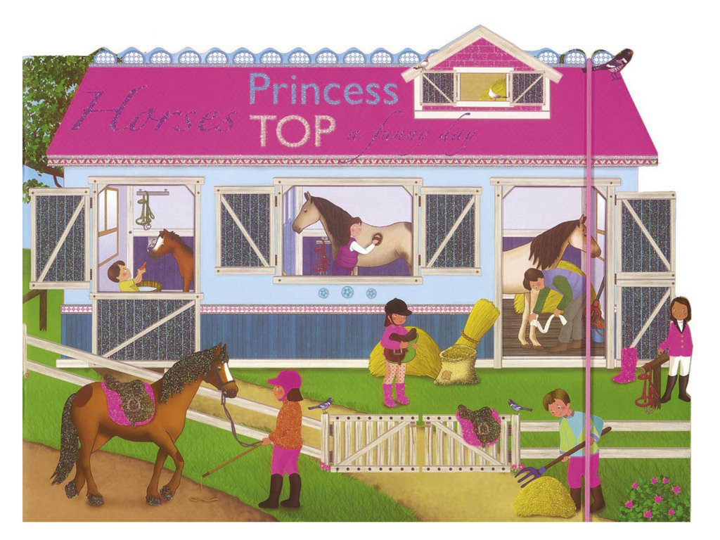 Princess Top - Horses: A Funny Day (Pink)