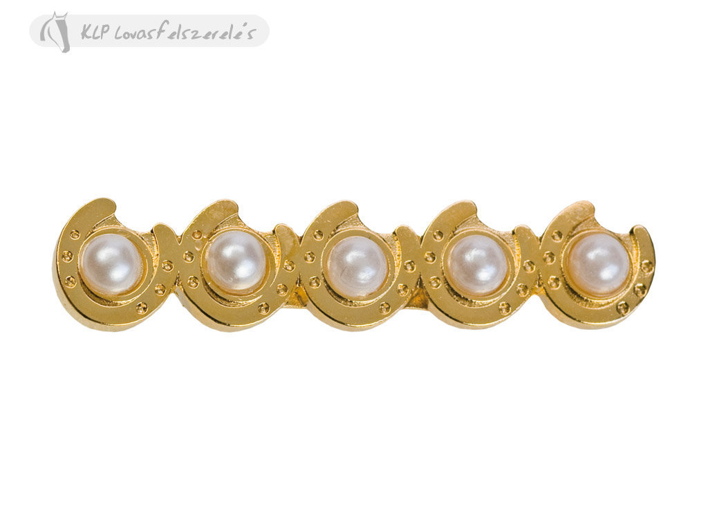 Horse Shoe Pin With Pearls