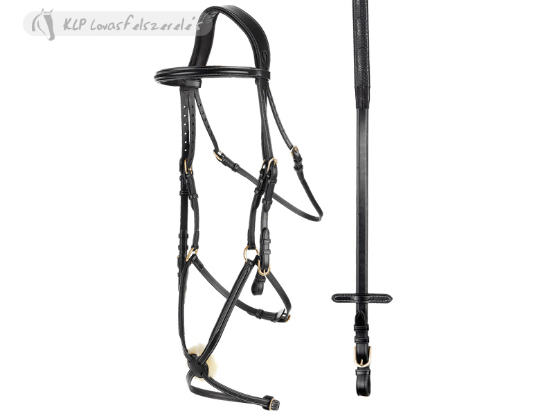 Pessoa Mexican Headstall W/rubber Reins Raised