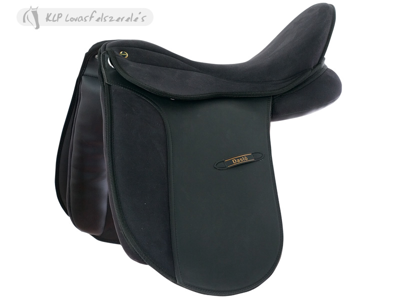 Daslo Synthetic Dressage Saddle + Saddle Cloth And Fly Veil
