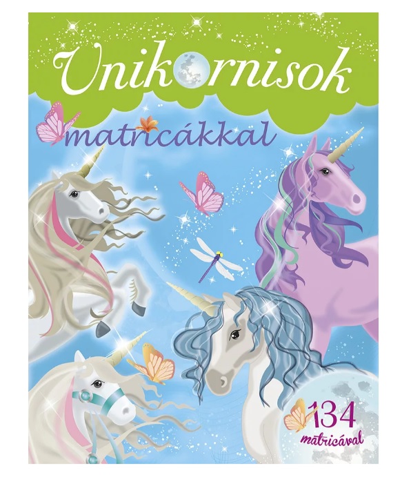 Unikornisok Matricákkal Zöld