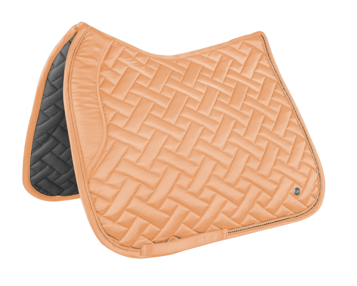 Quilted Saddle Cloth Dressage Peach
