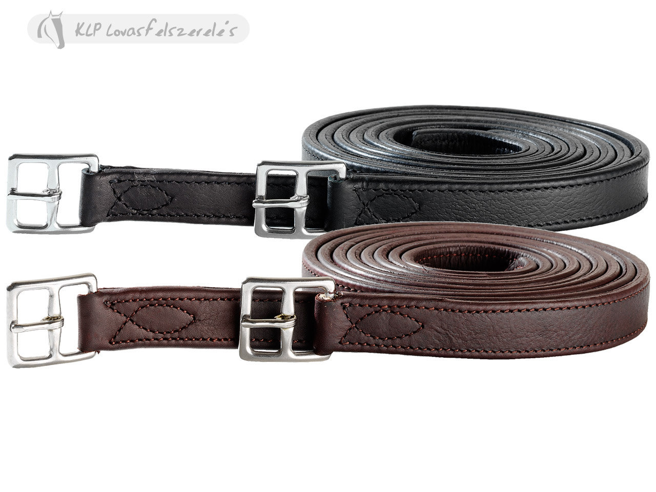 Tattini Stirrup Leathers With Sewn Buckle