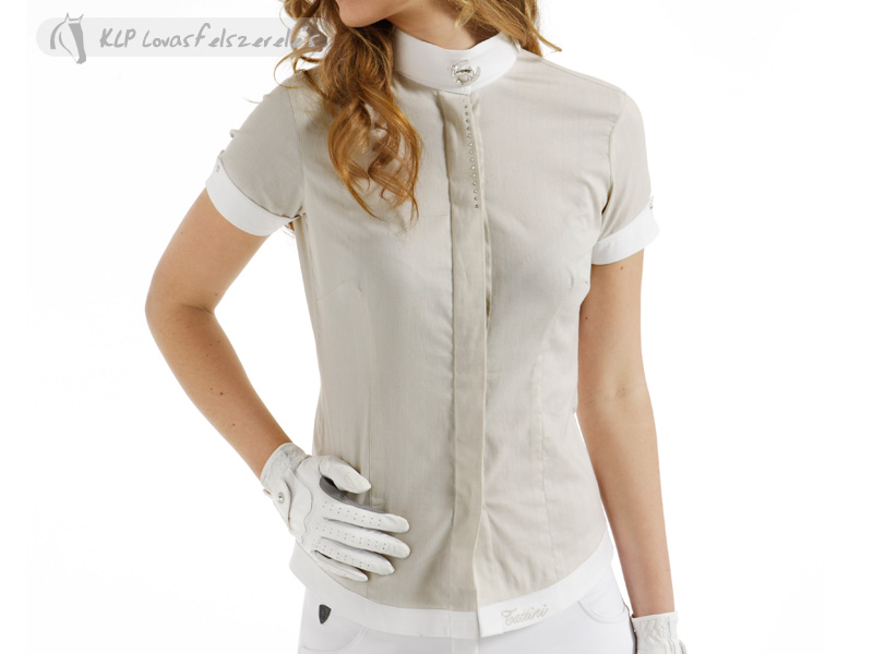 Tattini Ladies Short Sleeved Stock Shirt With Crystals