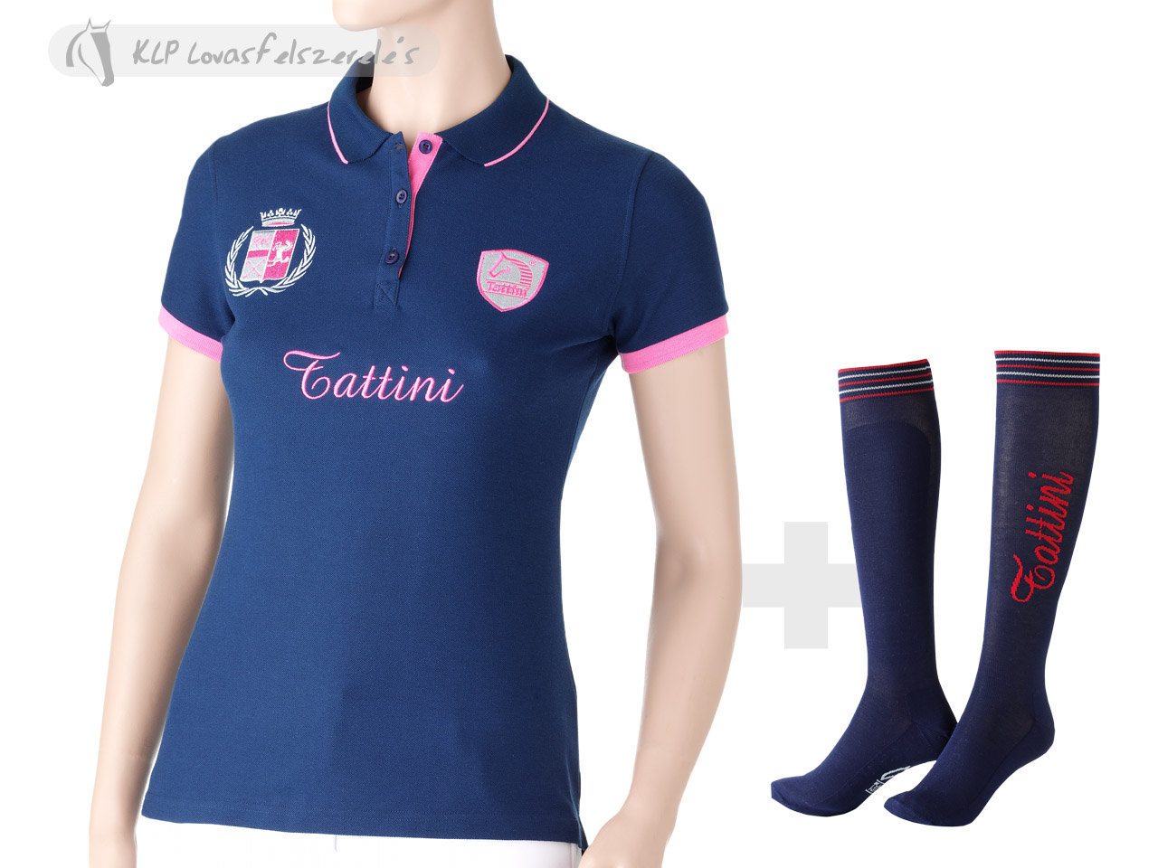 Tattini Lady Polo Shirt With 2 Badges