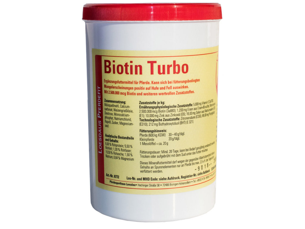 Loesdau Biotin-Turbo - Regenerareză Rapid Copitele Deteriorate Şi Crăpate / 1Kg