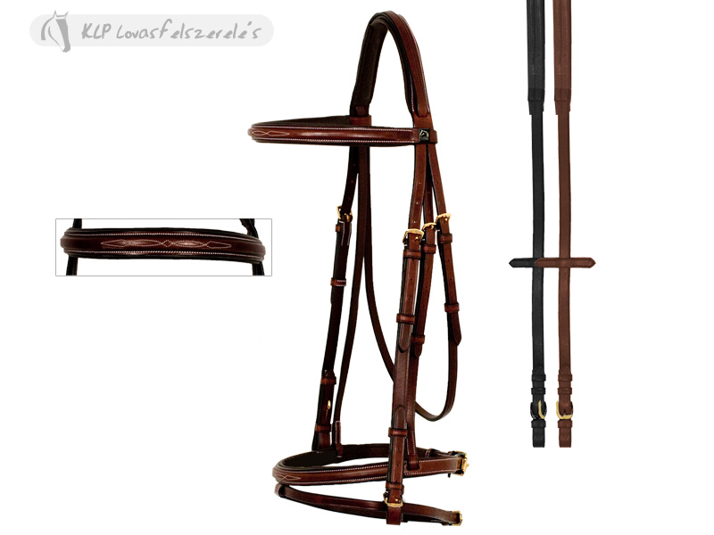 Tattini Bridle Stitched With Rubber Reins